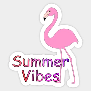 FLAMINGO Lovers Summer Vibes Sticker